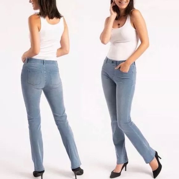 Betabrand | Yoga Denim Straight-Leg Vintage Wash S